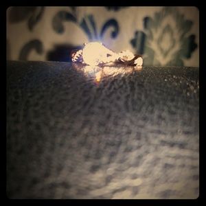 Queena Rose gold engagement ring